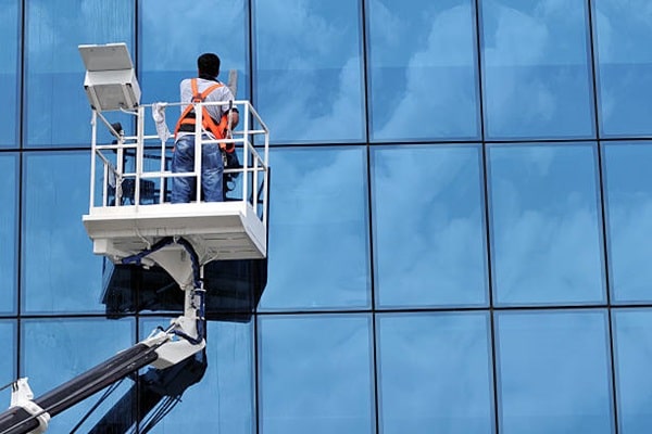Drone facade washing in Hawthorne